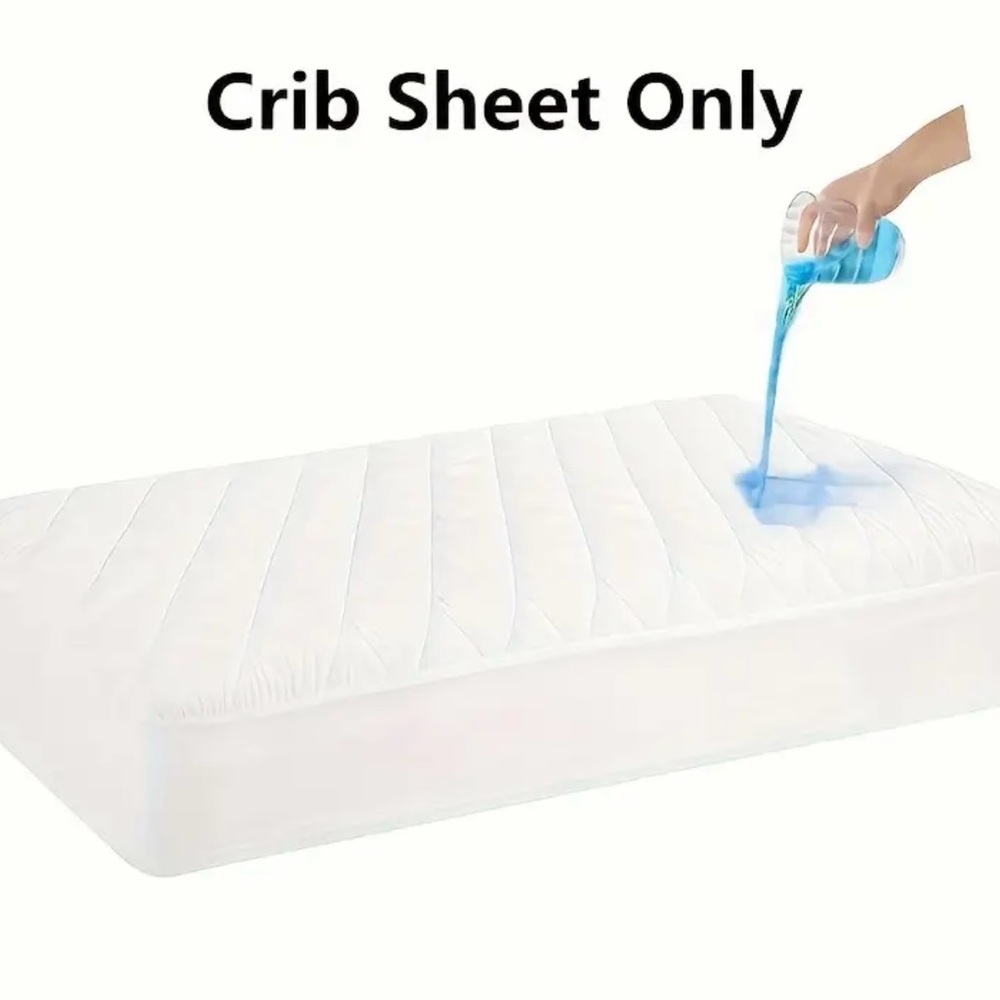 Premium Waterproof Crib Sheet - White